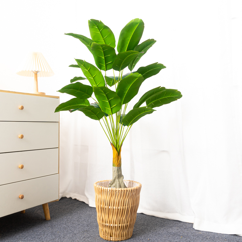 100cm 24Heads Artificial Banan - Dracaena Marginata ulasan dan harga