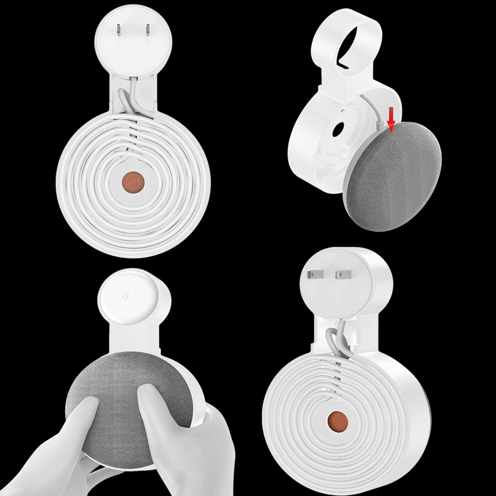 Outlet Wall Mount Holder Brack - Google Speaker Nest Mini ulasan dan harga