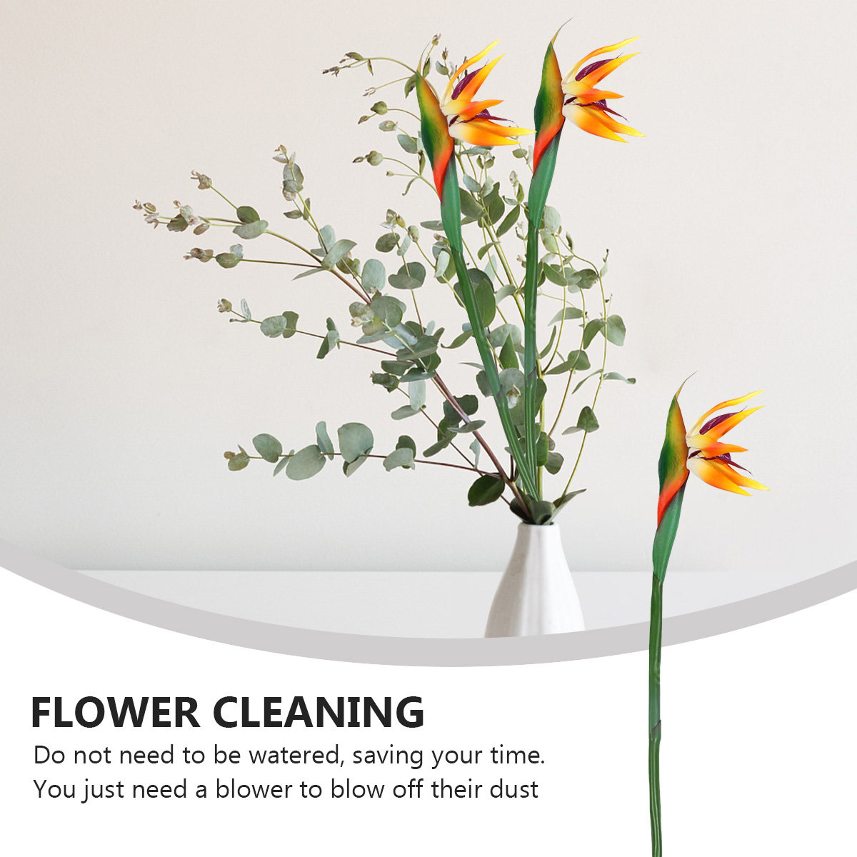 Real Touch Faux Strelitzia Flo - Bird Paradise Strelitzia ulasan dan harga