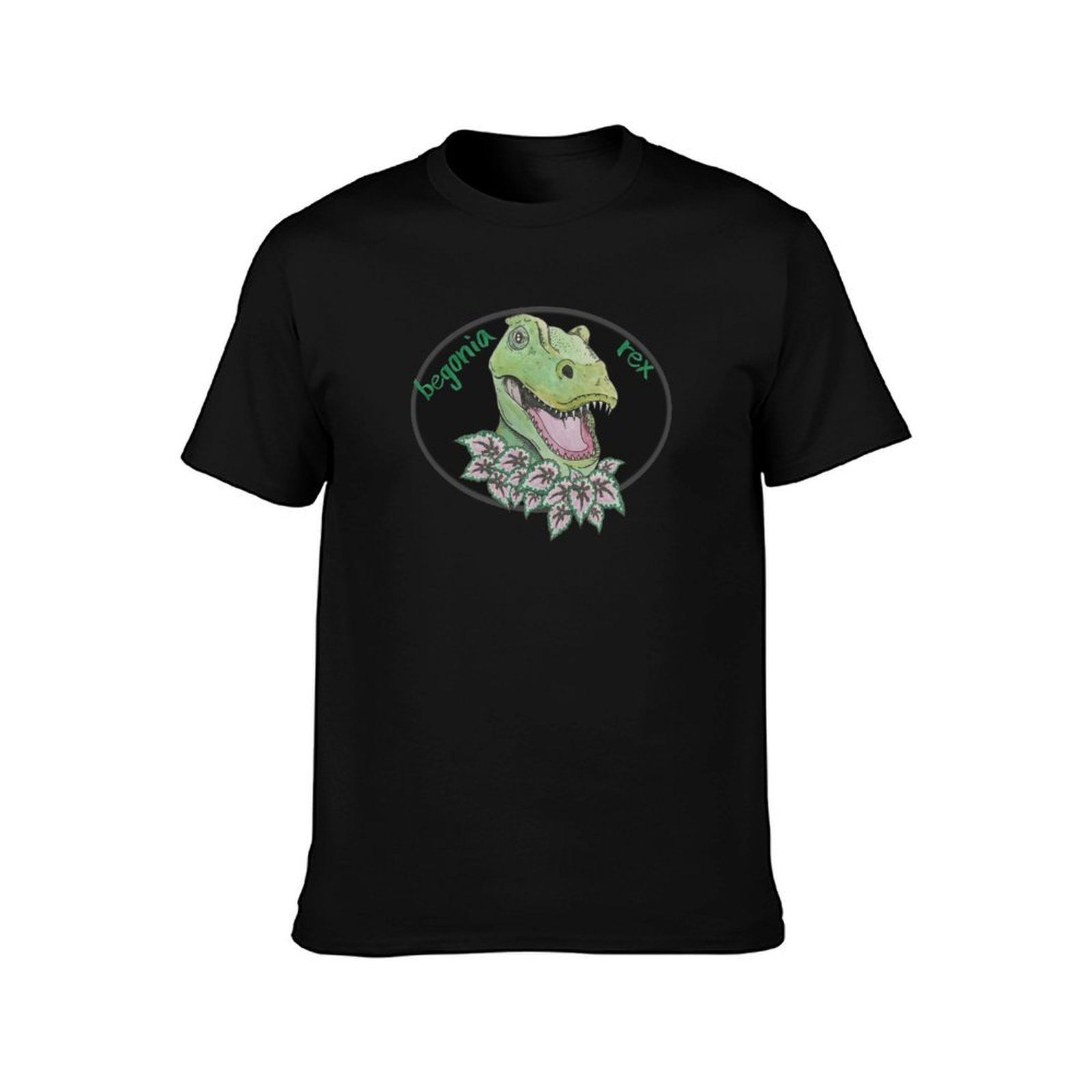 T rex begonia T-Shirt Casual E - Begonia Rex ulasan dan harga